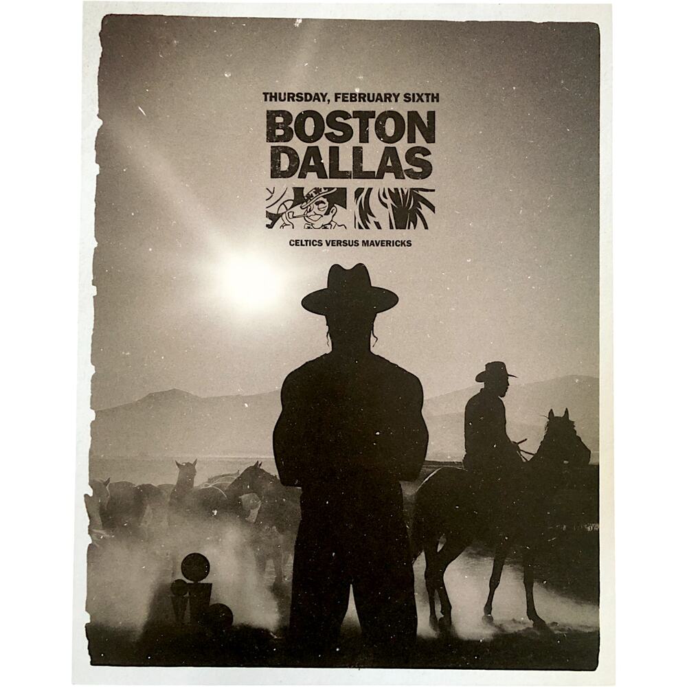 Boston Celtics v Dallas Mavericks 2/6/25 Roster Lineup Poster